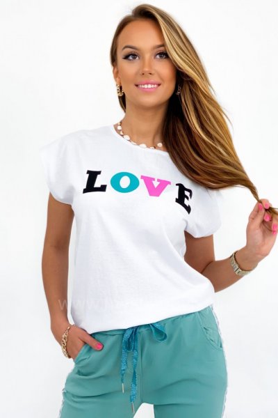 T-shirt LOVE - white