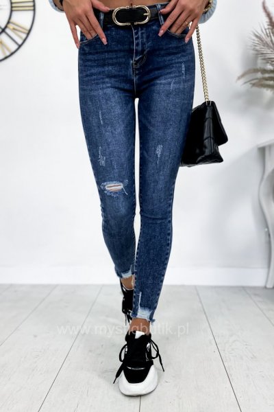 Spodnie jeans skinny - blue