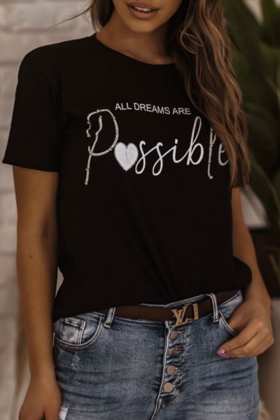 T-shirt POSSIBLE - black