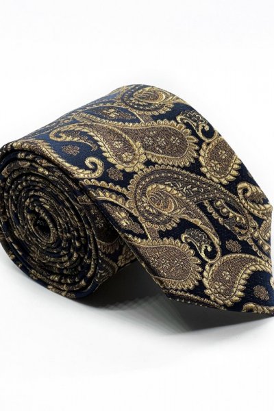 Krawat ornament - gold/ blue