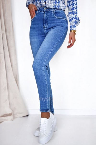 Spodnie jeansowe gładkie - blue
