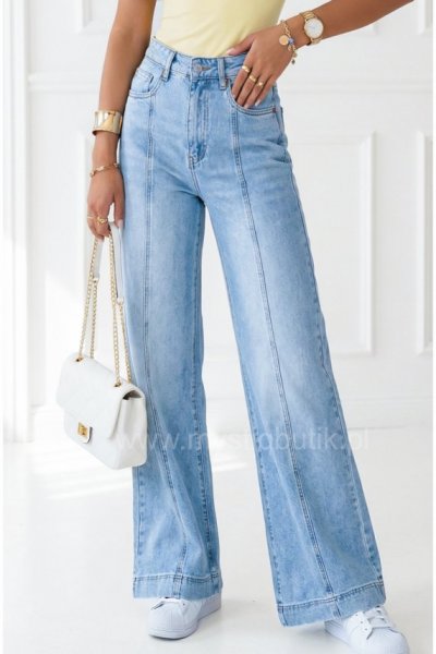 Spodnie jeansowe PALAZZO Fit - blue