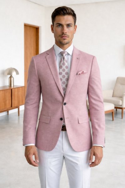 Marynarka męska H123 LILIOWA